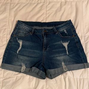 Medium/Dark wash jean Shorts